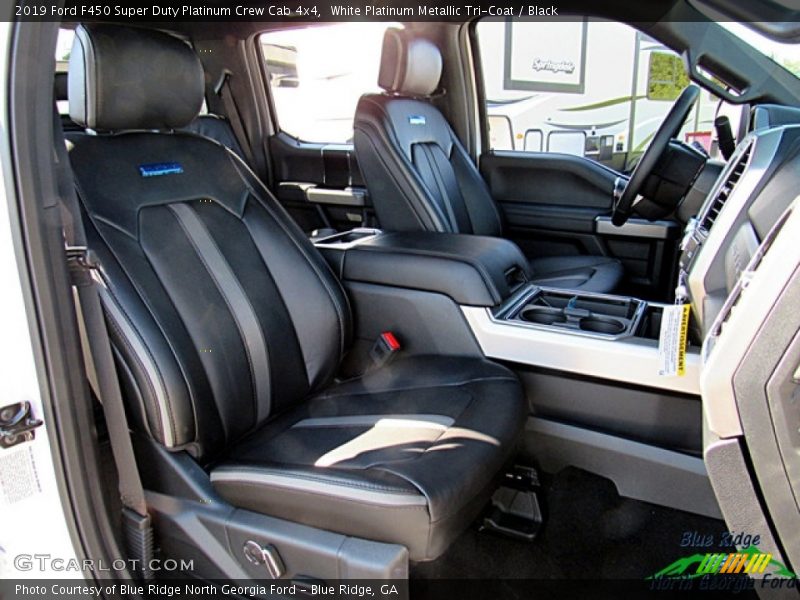 White Platinum Metallic Tri-Coat / Black 2019 Ford F450 Super Duty Platinum Crew Cab 4x4
