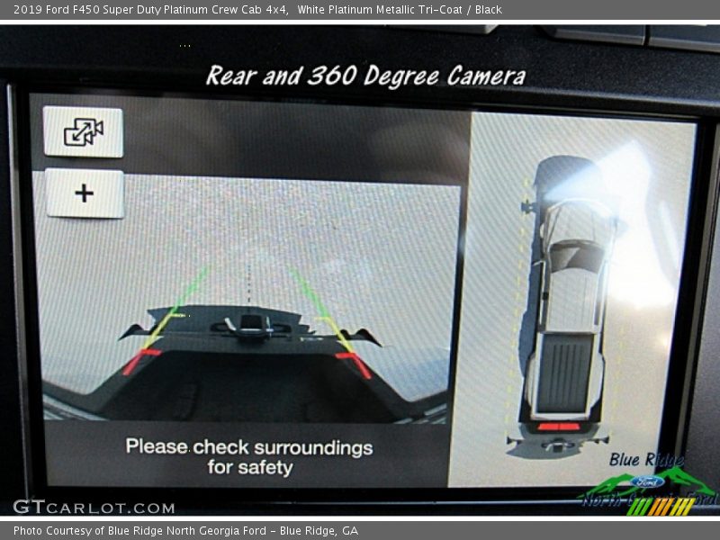 White Platinum Metallic Tri-Coat / Black 2019 Ford F450 Super Duty Platinum Crew Cab 4x4