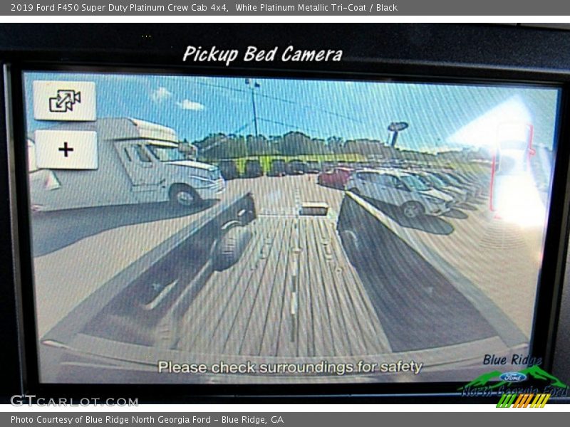 White Platinum Metallic Tri-Coat / Black 2019 Ford F450 Super Duty Platinum Crew Cab 4x4