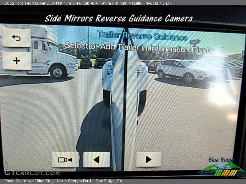 White Platinum Metallic Tri-Coat / Black 2019 Ford F450 Super Duty Platinum Crew Cab 4x4
