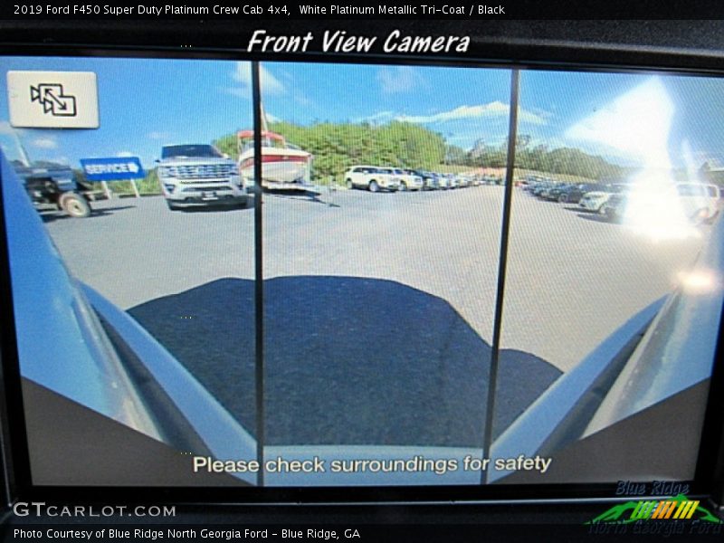 White Platinum Metallic Tri-Coat / Black 2019 Ford F450 Super Duty Platinum Crew Cab 4x4