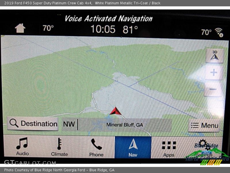 White Platinum Metallic Tri-Coat / Black 2019 Ford F450 Super Duty Platinum Crew Cab 4x4