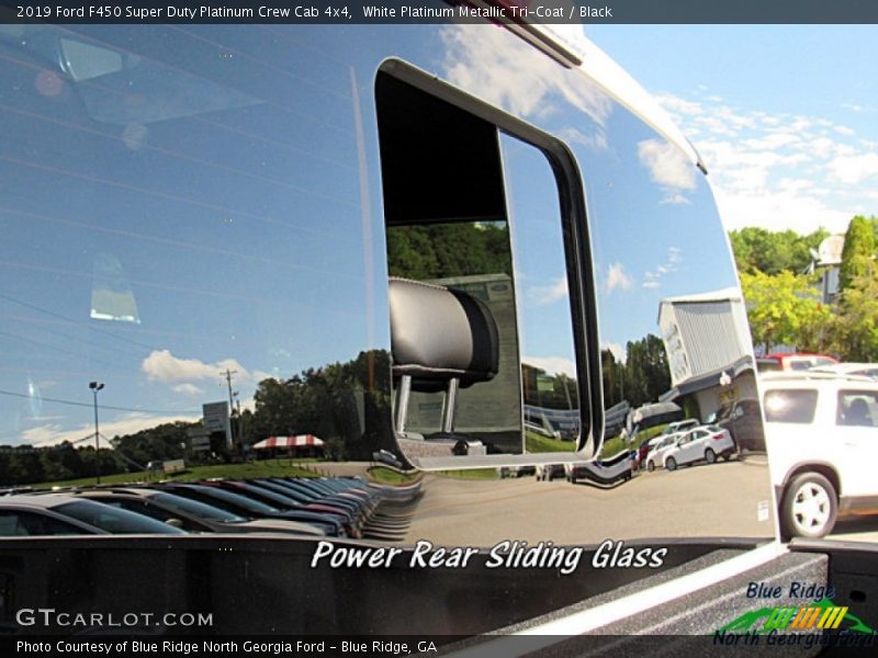 White Platinum Metallic Tri-Coat / Black 2019 Ford F450 Super Duty Platinum Crew Cab 4x4