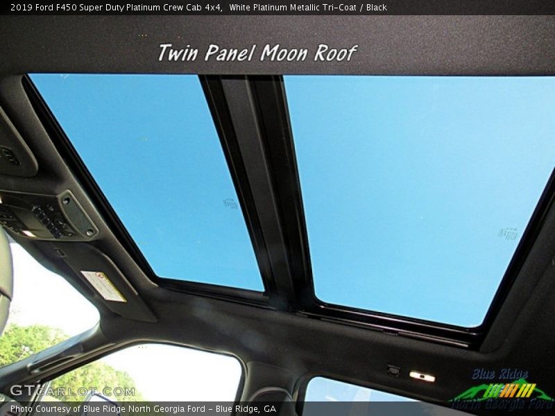 White Platinum Metallic Tri-Coat / Black 2019 Ford F450 Super Duty Platinum Crew Cab 4x4