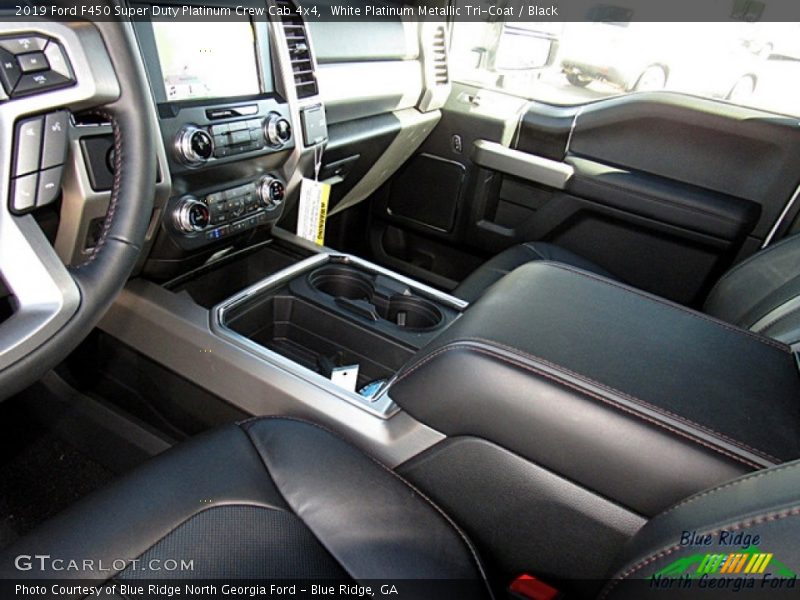 White Platinum Metallic Tri-Coat / Black 2019 Ford F450 Super Duty Platinum Crew Cab 4x4