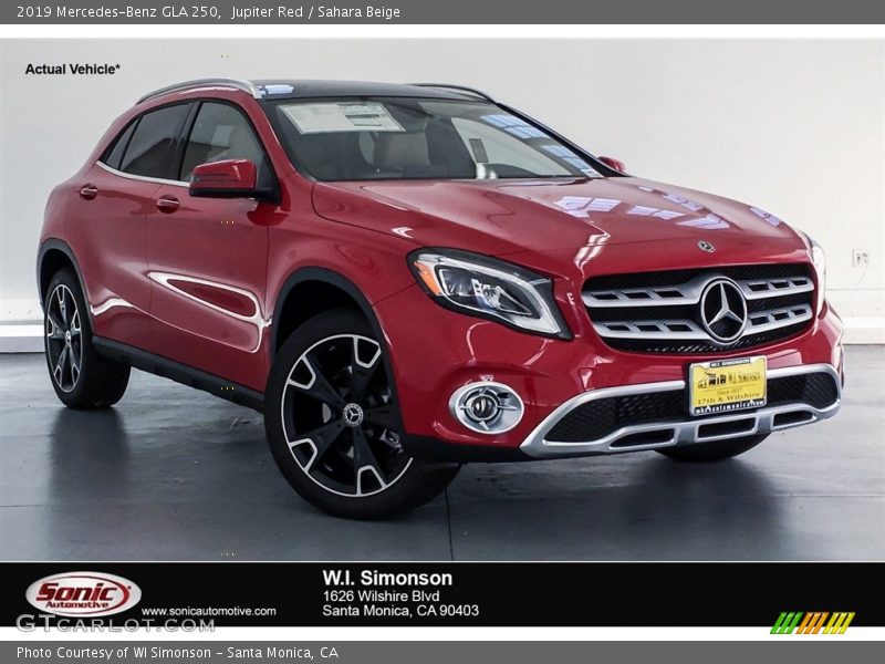 Jupiter Red / Sahara Beige 2019 Mercedes-Benz GLA 250