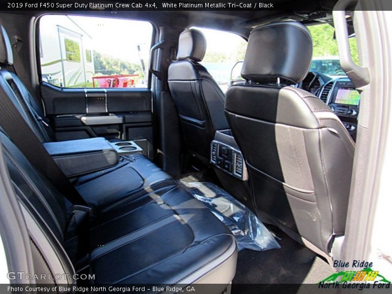 White Platinum Metallic Tri-Coat / Black 2019 Ford F450 Super Duty Platinum Crew Cab 4x4