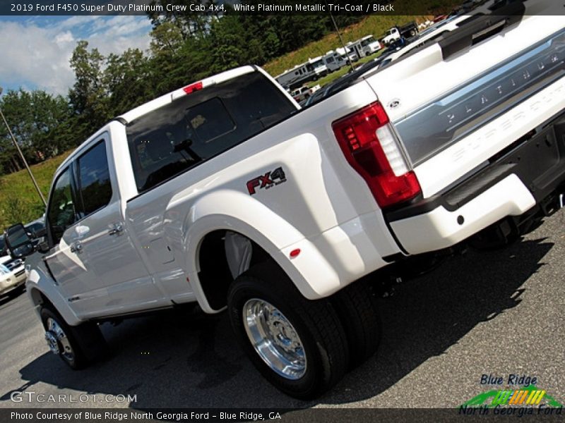 White Platinum Metallic Tri-Coat / Black 2019 Ford F450 Super Duty Platinum Crew Cab 4x4