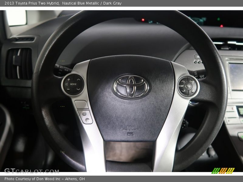 Nautical Blue Metallic / Dark Gray 2013 Toyota Prius Two Hybrid
