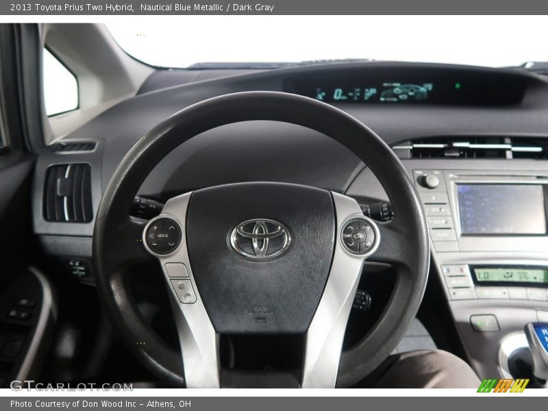 Nautical Blue Metallic / Dark Gray 2013 Toyota Prius Two Hybrid