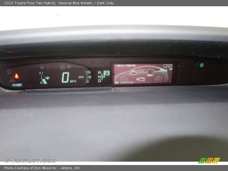 Nautical Blue Metallic / Dark Gray 2013 Toyota Prius Two Hybrid
