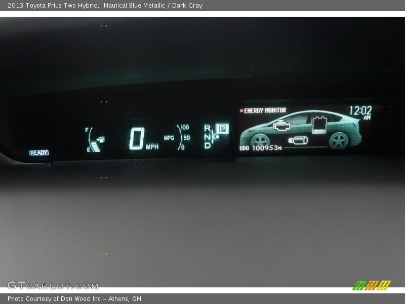 Nautical Blue Metallic / Dark Gray 2013 Toyota Prius Two Hybrid