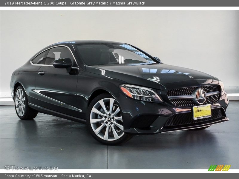 Graphite Grey Metallic / Magma Grey/Black 2019 Mercedes-Benz C 300 Coupe