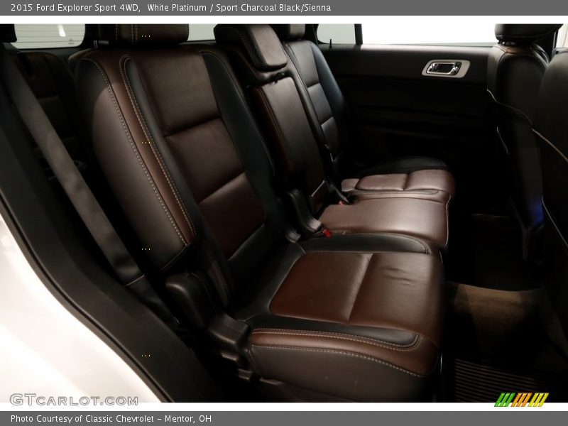 White Platinum / Sport Charcoal Black/Sienna 2015 Ford Explorer Sport 4WD