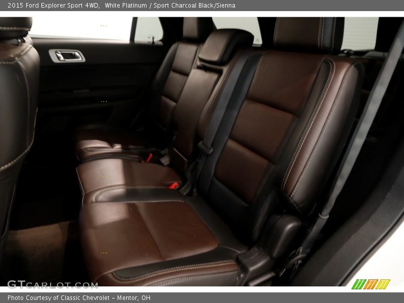 White Platinum / Sport Charcoal Black/Sienna 2015 Ford Explorer Sport 4WD