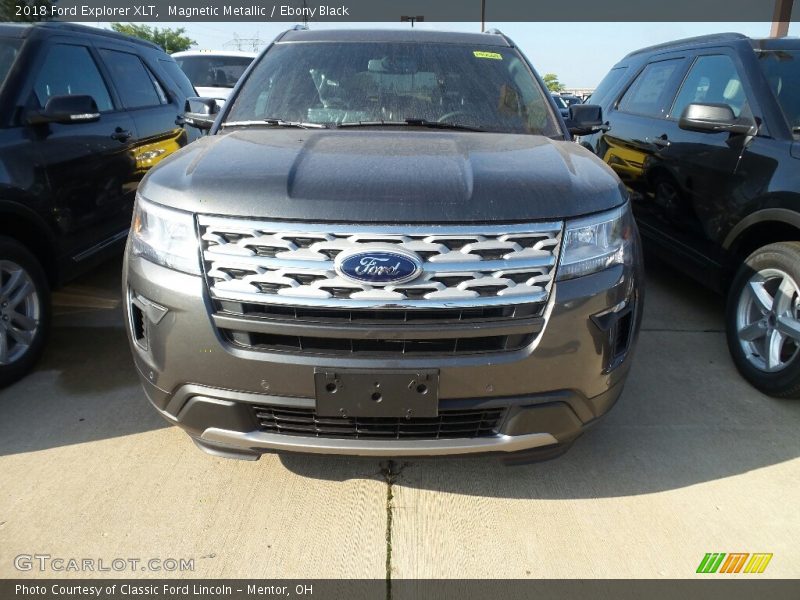 Magnetic Metallic / Ebony Black 2018 Ford Explorer XLT