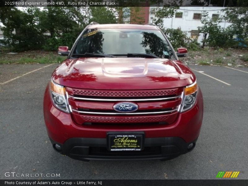Ruby Red / Charcoal Black 2015 Ford Explorer Limited 4WD