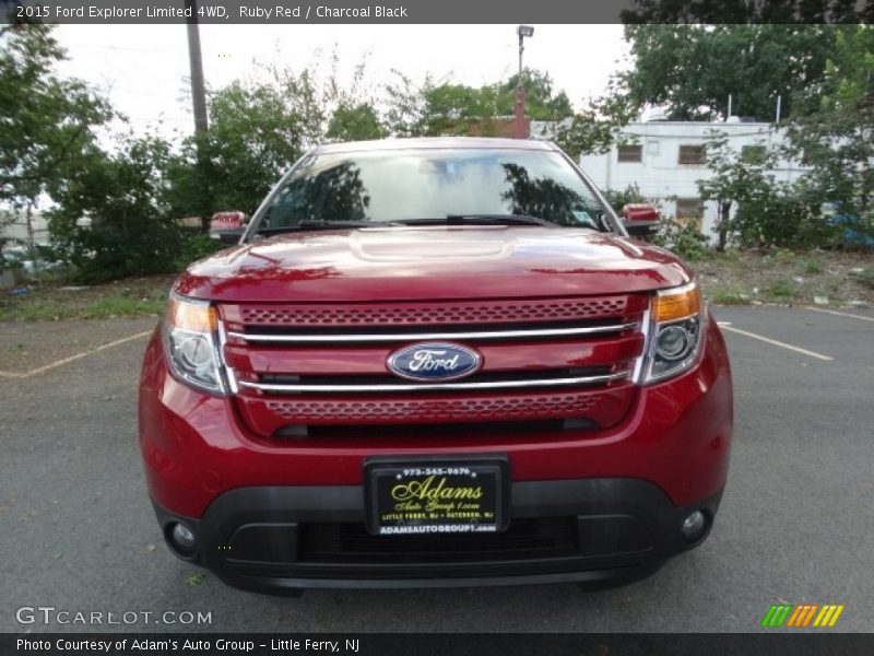 Ruby Red / Charcoal Black 2015 Ford Explorer Limited 4WD