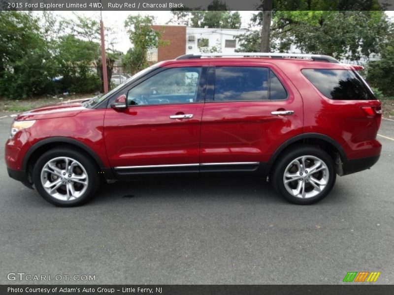 Ruby Red / Charcoal Black 2015 Ford Explorer Limited 4WD