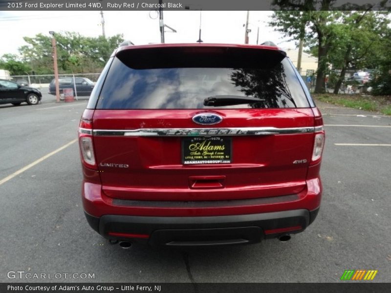 Ruby Red / Charcoal Black 2015 Ford Explorer Limited 4WD