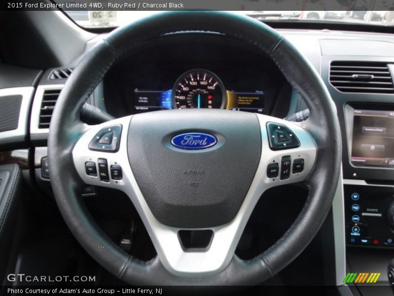 Ruby Red / Charcoal Black 2015 Ford Explorer Limited 4WD