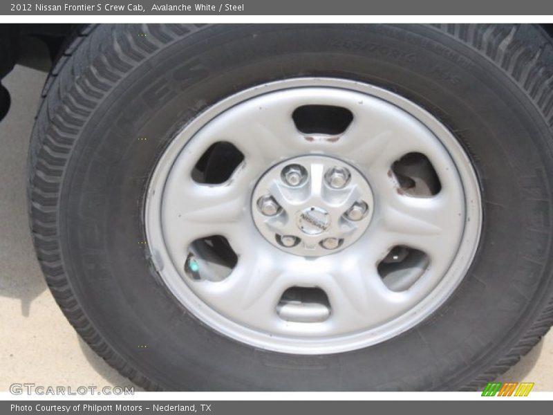 Avalanche White / Steel 2012 Nissan Frontier S Crew Cab