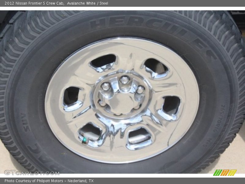 Avalanche White / Steel 2012 Nissan Frontier S Crew Cab