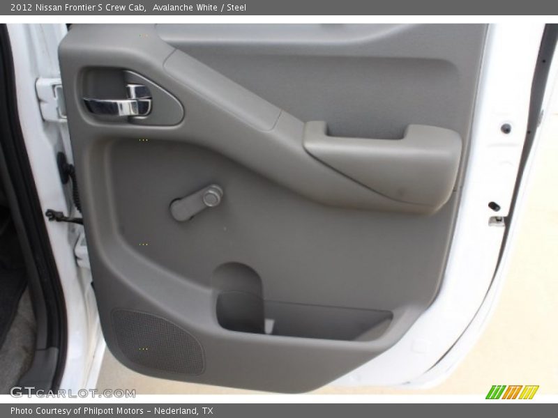 Avalanche White / Steel 2012 Nissan Frontier S Crew Cab