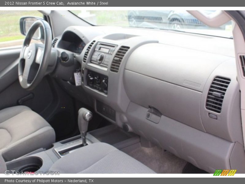 Avalanche White / Steel 2012 Nissan Frontier S Crew Cab