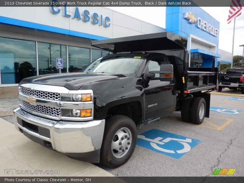 Black / Dark Ash/Jet Black 2019 Chevrolet Silverado 3500HD Work Truck Regular Cab 4x4 Dump Truck