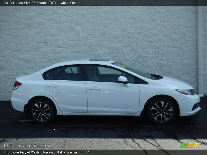 Taffeta White / Beige 2013 Honda Civic EX Sedan