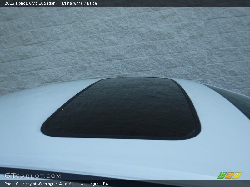 Taffeta White / Beige 2013 Honda Civic EX Sedan