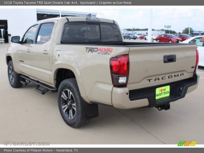 Quicksand / Graphite w/Gun Metal 2018 Toyota Tacoma TRD Sport Double Cab 4x4