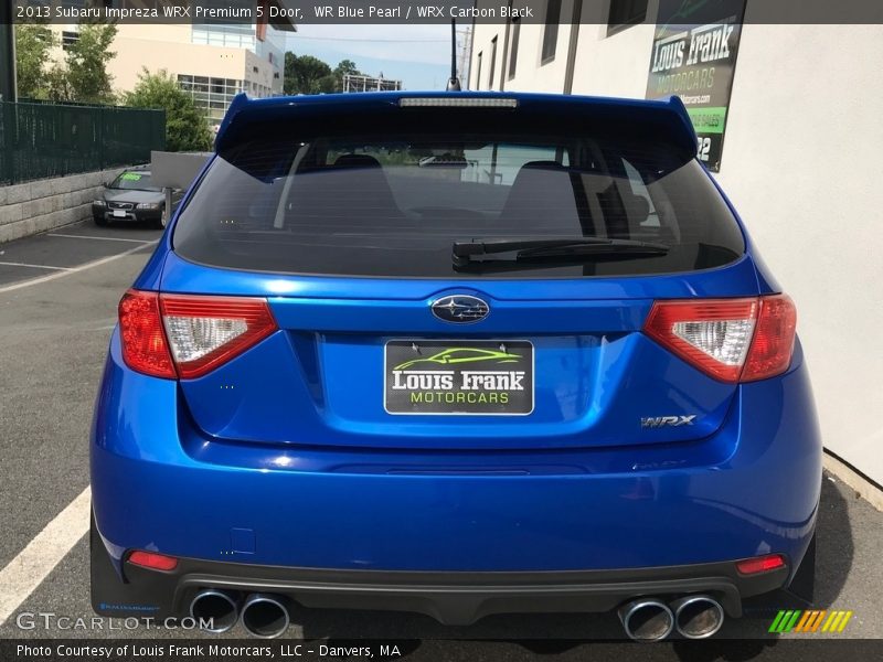 WR Blue Pearl / WRX Carbon Black 2013 Subaru Impreza WRX Premium 5 Door