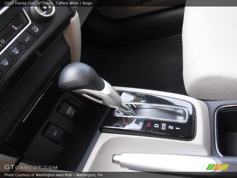 Taffeta White / Beige 2013 Honda Civic EX Sedan