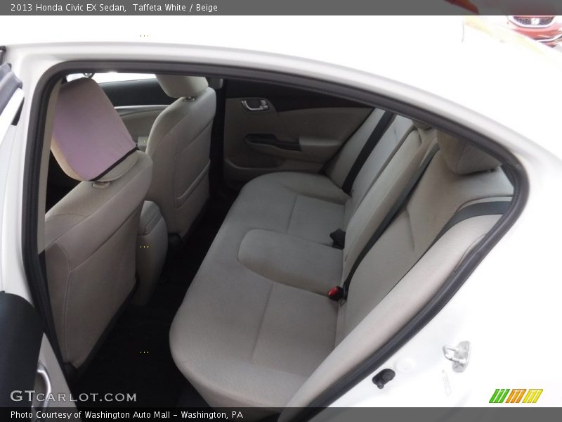 Taffeta White / Beige 2013 Honda Civic EX Sedan