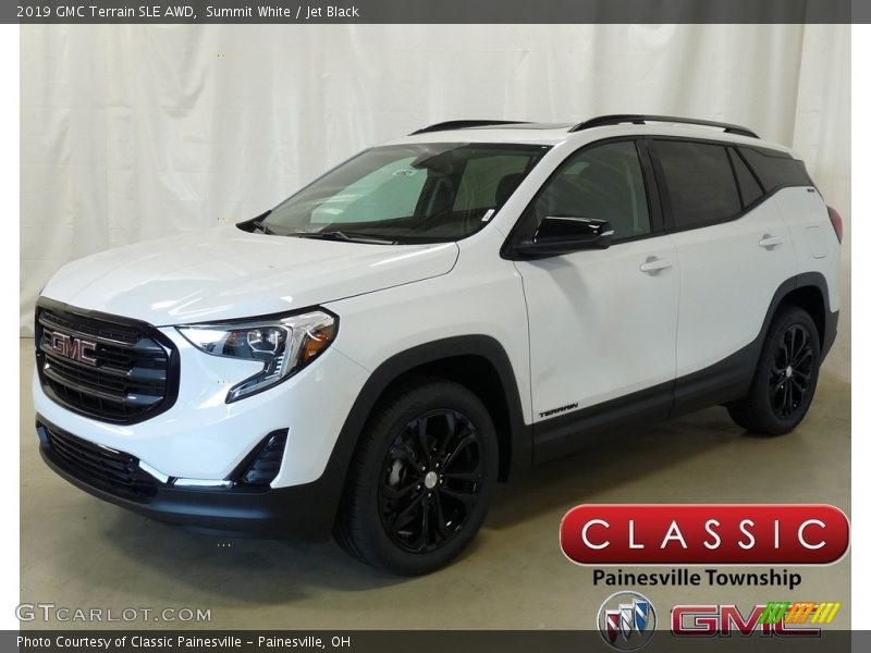 Summit White / Jet Black 2019 GMC Terrain SLE AWD