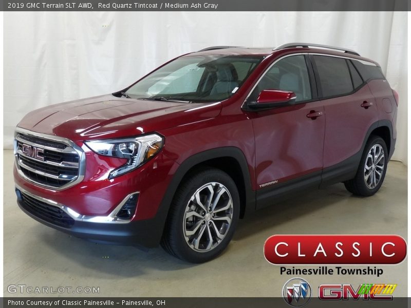 Red Quartz Tintcoat / Medium Ash Gray 2019 GMC Terrain SLT AWD