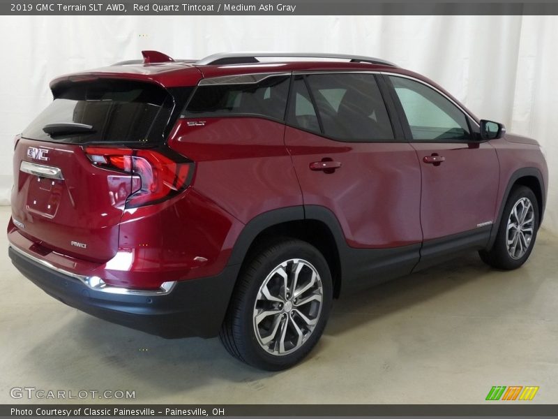 Red Quartz Tintcoat / Medium Ash Gray 2019 GMC Terrain SLT AWD