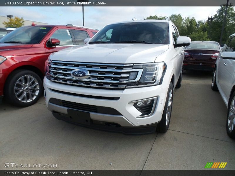 White Platinum / Ebony 2018 Ford Expedition Limited 4x4