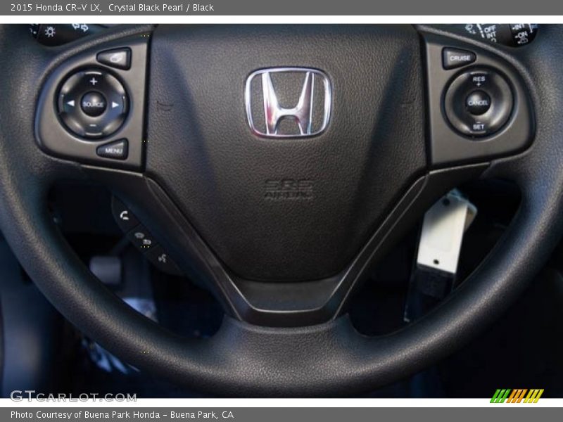 Crystal Black Pearl / Black 2015 Honda CR-V LX