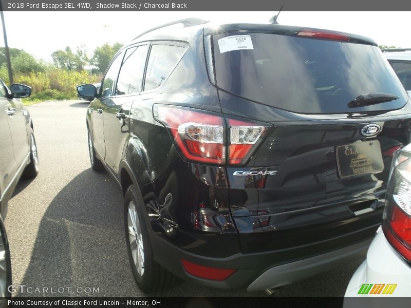 Shadow Black / Charcoal Black 2018 Ford Escape SEL 4WD