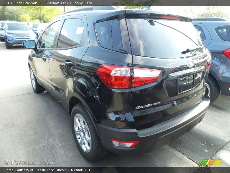 Shadow Black / Ebony Black 2018 Ford EcoSport SE