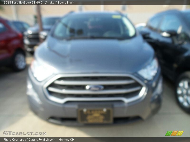 Smoke / Ebony Black 2018 Ford EcoSport SE 4WD