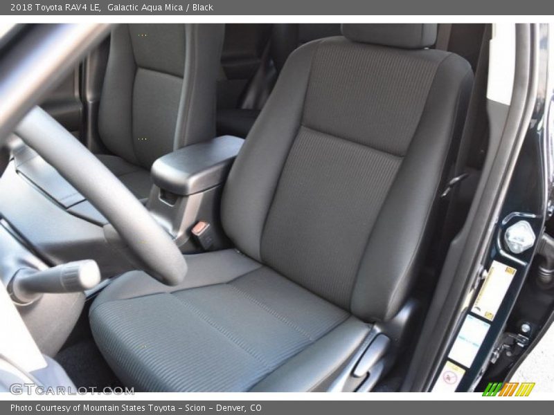 Galactic Aqua Mica / Black 2018 Toyota RAV4 LE