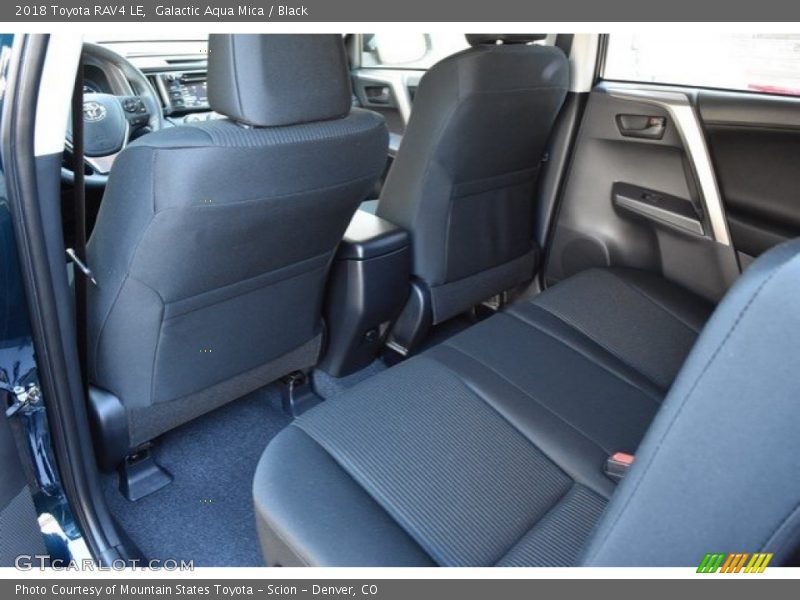 Galactic Aqua Mica / Black 2018 Toyota RAV4 LE