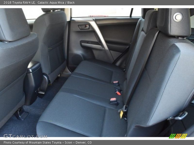 Galactic Aqua Mica / Black 2018 Toyota RAV4 LE