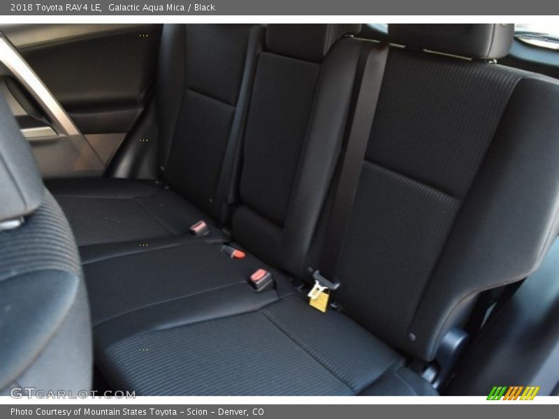 Galactic Aqua Mica / Black 2018 Toyota RAV4 LE