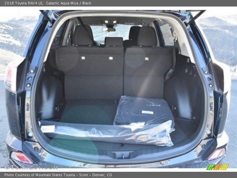 Galactic Aqua Mica / Black 2018 Toyota RAV4 LE