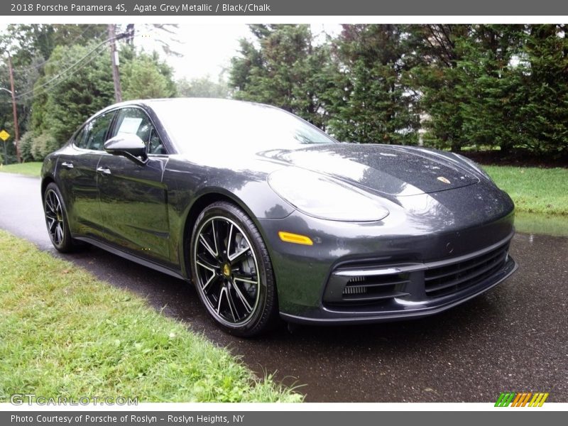 Agate Grey Metallic / Black/Chalk 2018 Porsche Panamera 4S